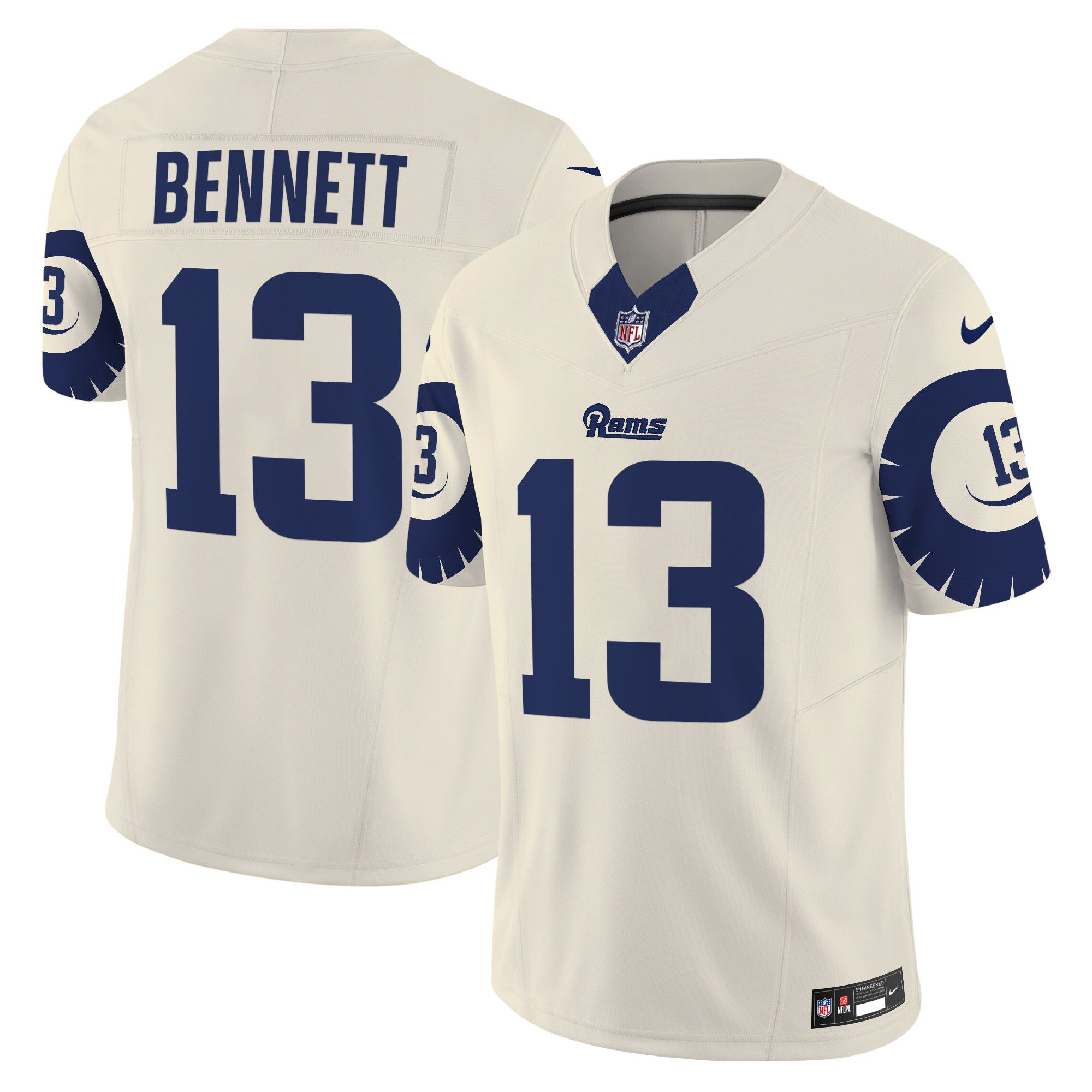 Men Los Angeles Rams #13 Bennett Cream 2024 Nike Special Vapor Limited NFL Jersey